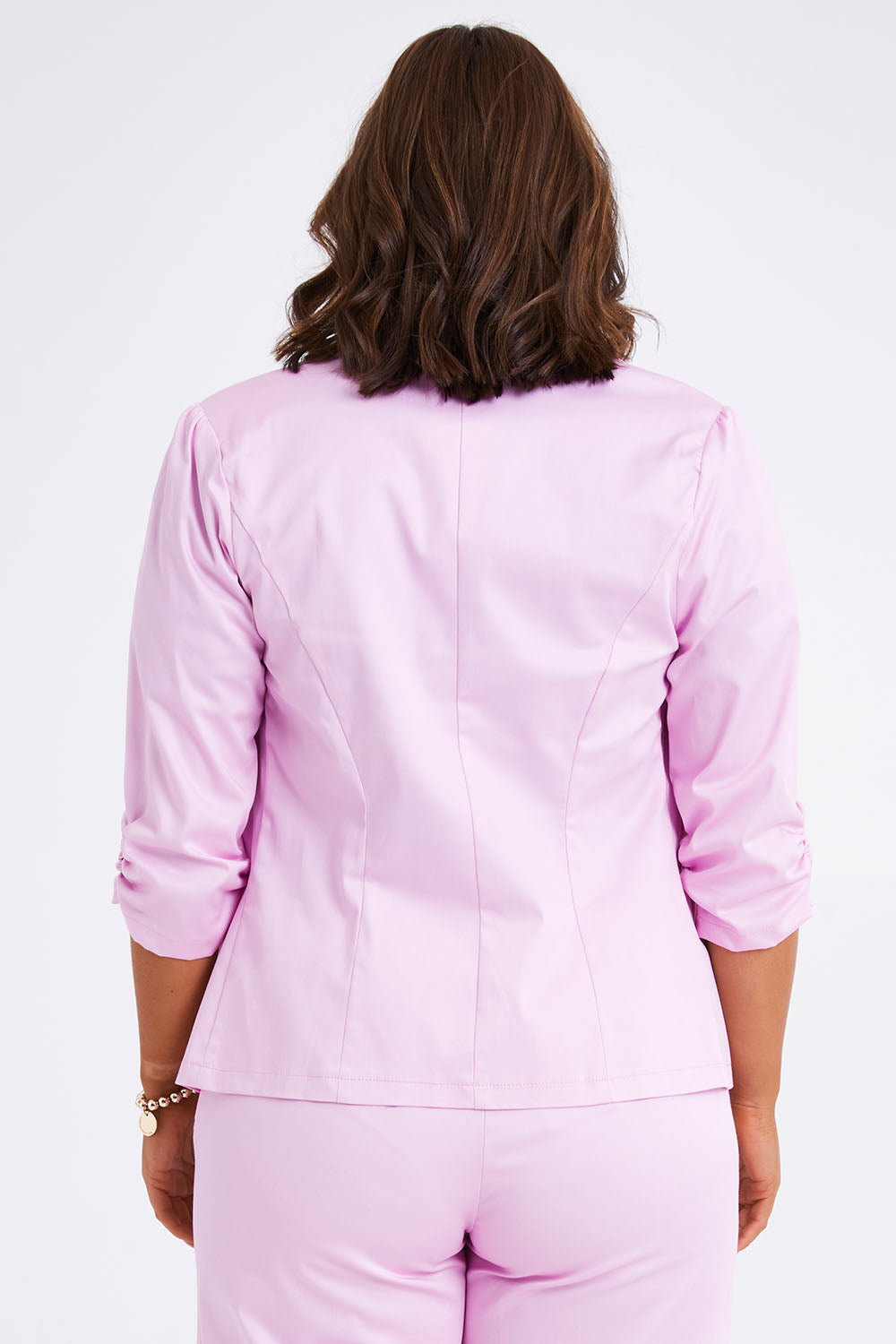 Preloved Buttoned Blazer - Softpink
