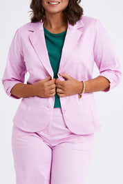 Preloved Buttoned Blazer - Softpink
