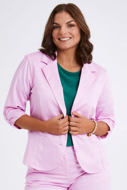 Preloved Buttoned Blazer - Softpink