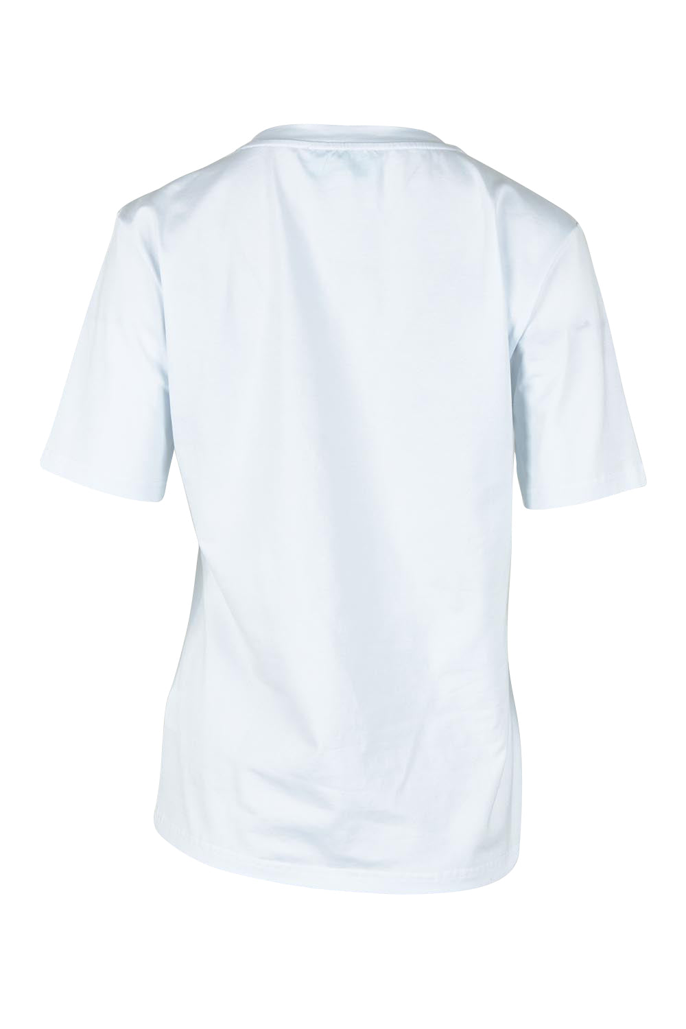 Product shot of the Mercerized Cotton Love Tee in colour Pinkheart (Pink), from the back