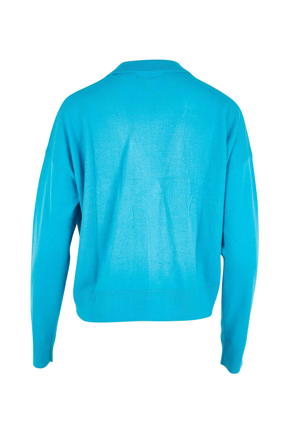 Relaxed Collar Cardigan – Aqua