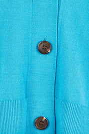 Relaxed Collar Cardigan – Aqua