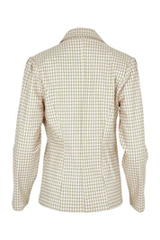 Product shot of the Classic Check Blazer in colour Pinkcheck (Pink), from the back