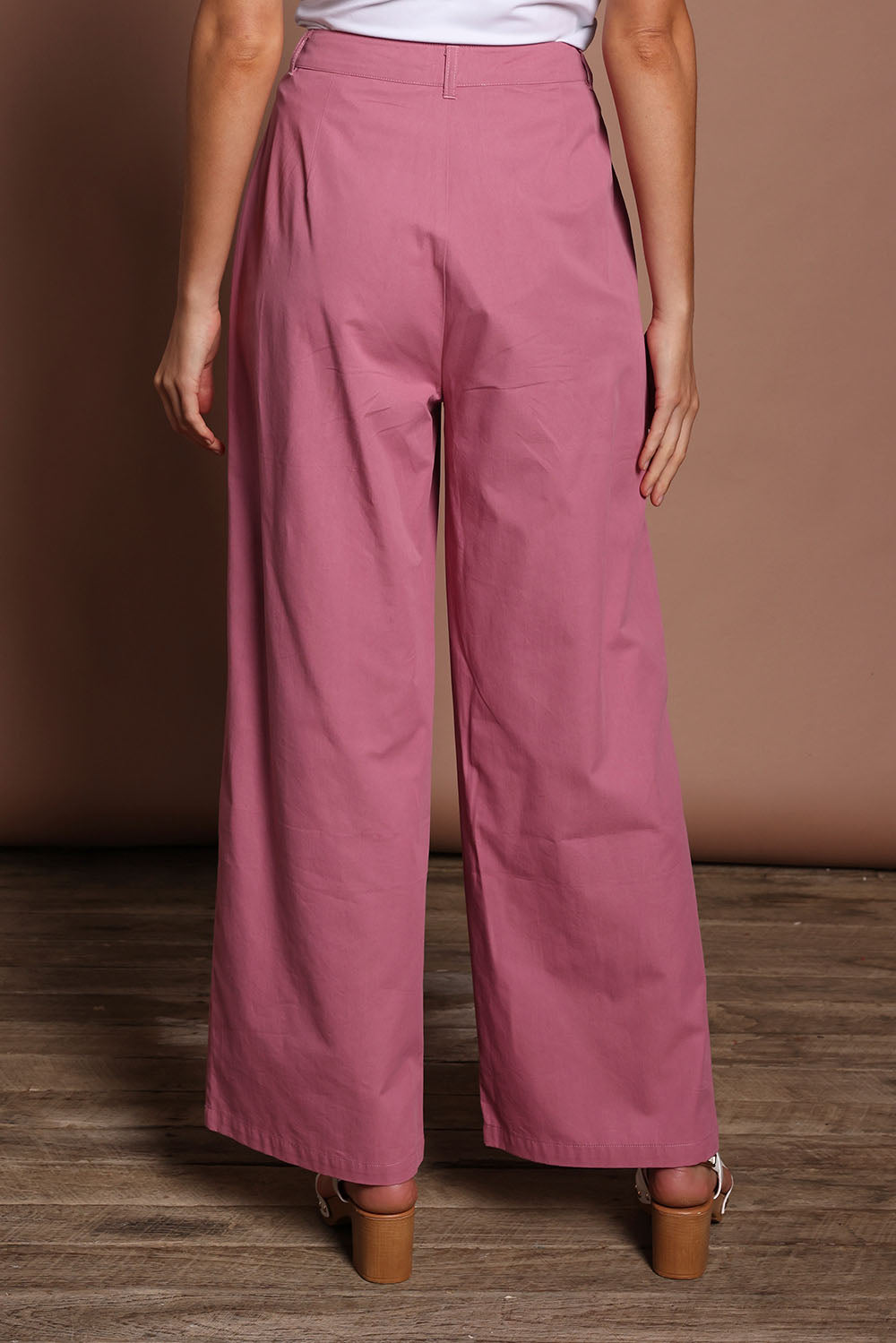 Preloved Straight Leg Pant - Dustypink
