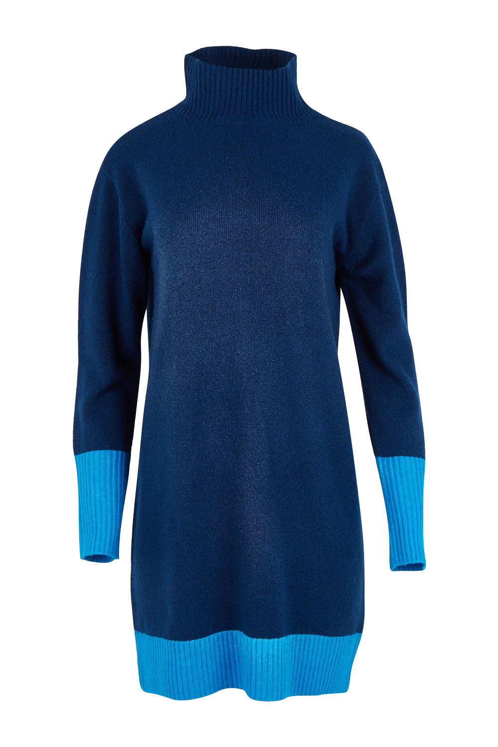 Two Tone Knit Dress – Blueberry