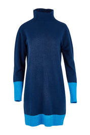 Two Tone Knit Dress – Blueberry