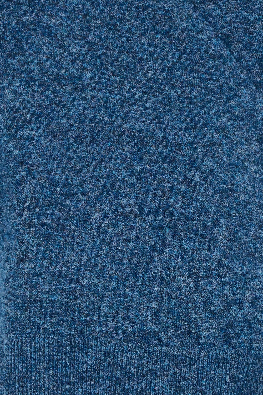 Product shot of the Wrap Knit Sweater in colour Dustyblue (Blue), detail