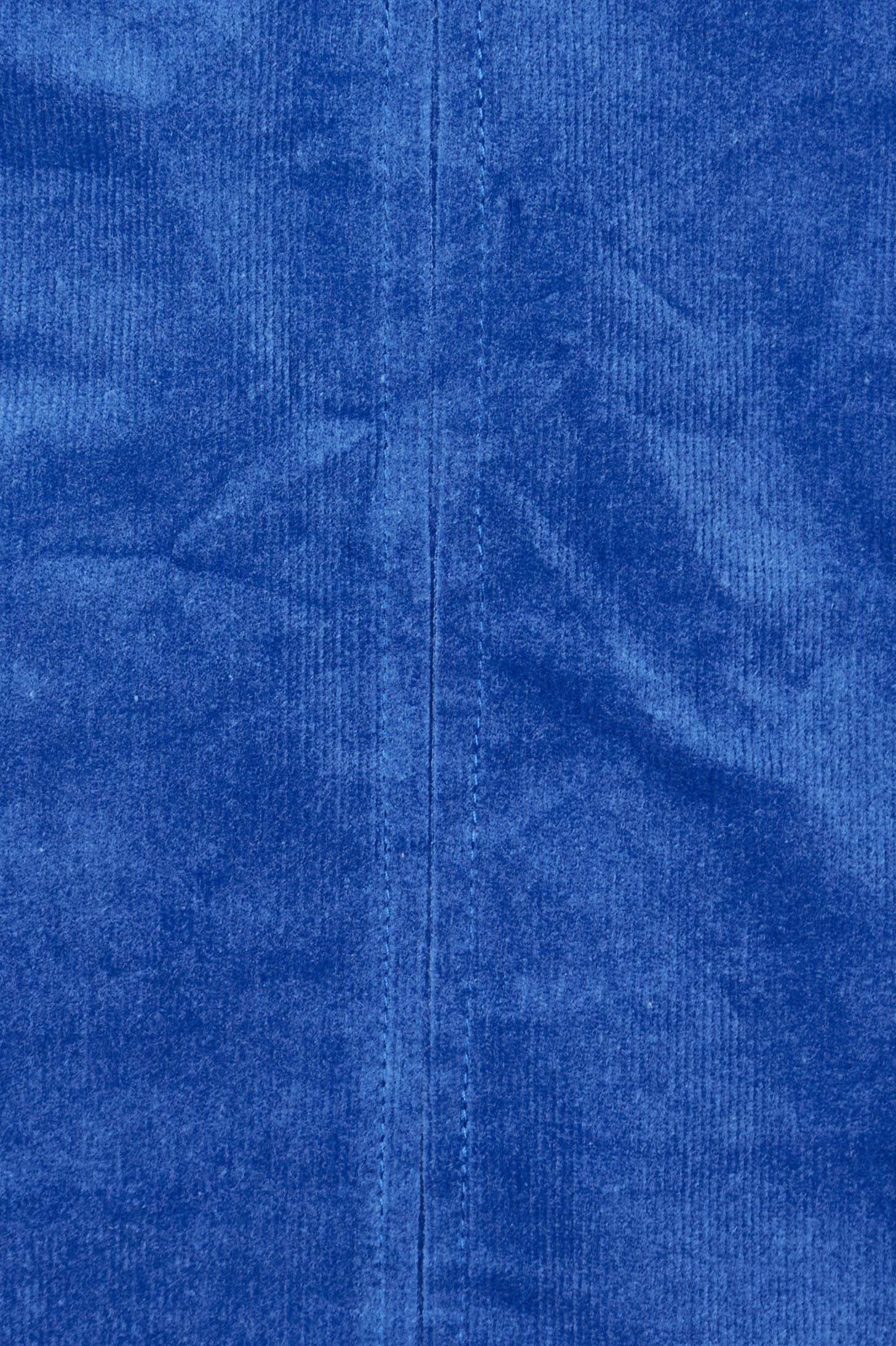 Product shot of the Corduroy Shift Dress in colour Bonnie (Blue), detail