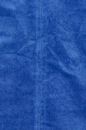 Product shot of the Corduroy Shift Dress in colour Bonnie (Blue), detail