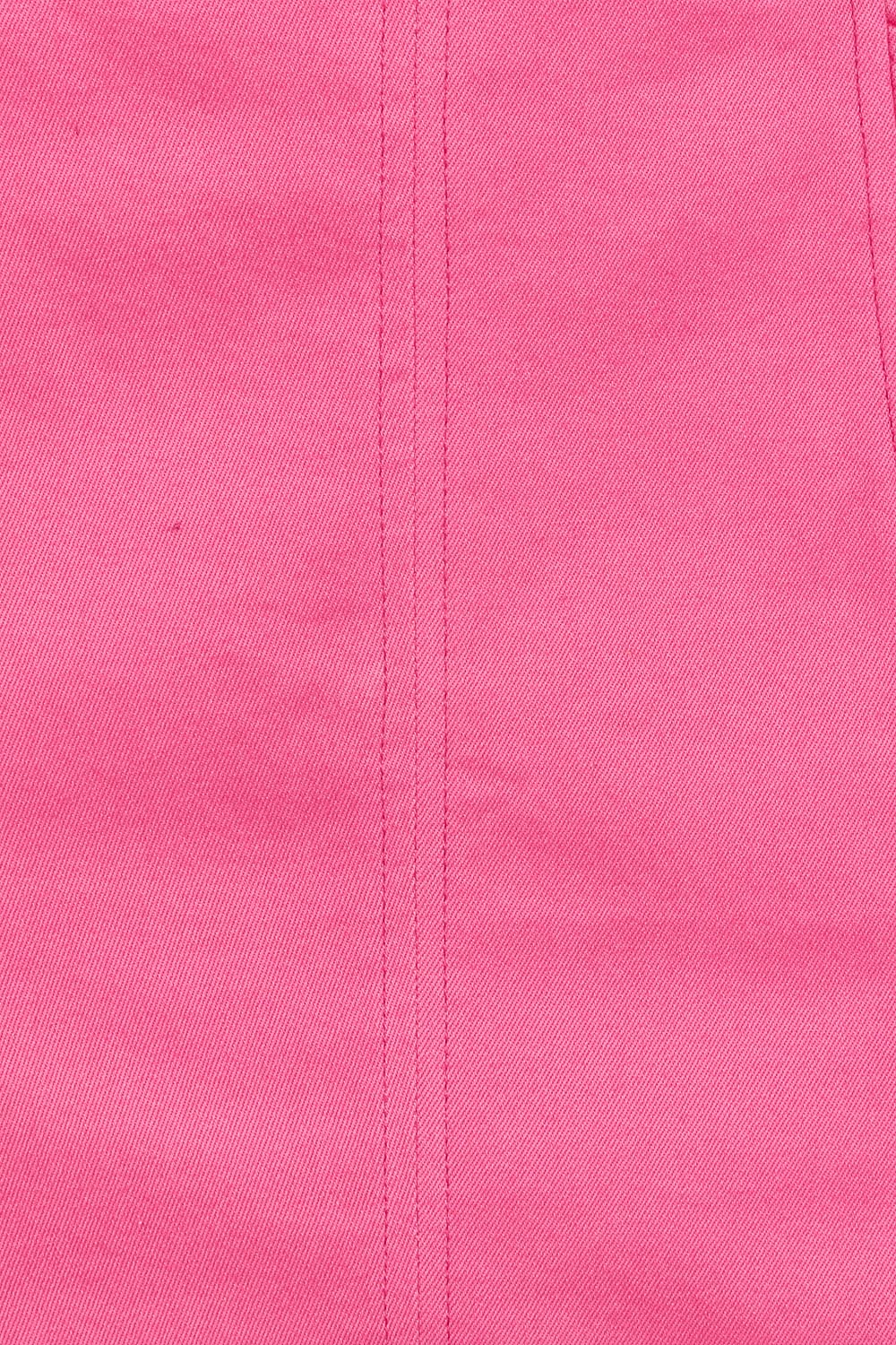 Product shot of the Cotton Stretch Pocket Skirt in colour Pink (Pink), detail