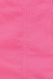 Product shot of the Cotton Stretch Pocket Skirt in colour Pink (Pink), detail