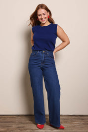 Knit Tank – Navy