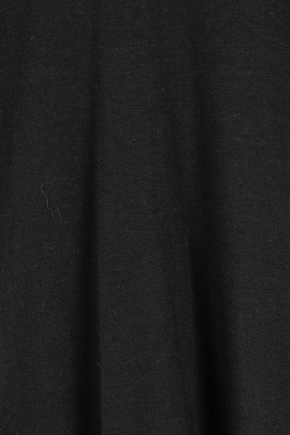 Product shot of the Cotton Jersey Puff Sleeve Dress in colour Black (Black), detail