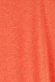 Product shot of the Cap Sleeve Tee in colour Tangerine, detail