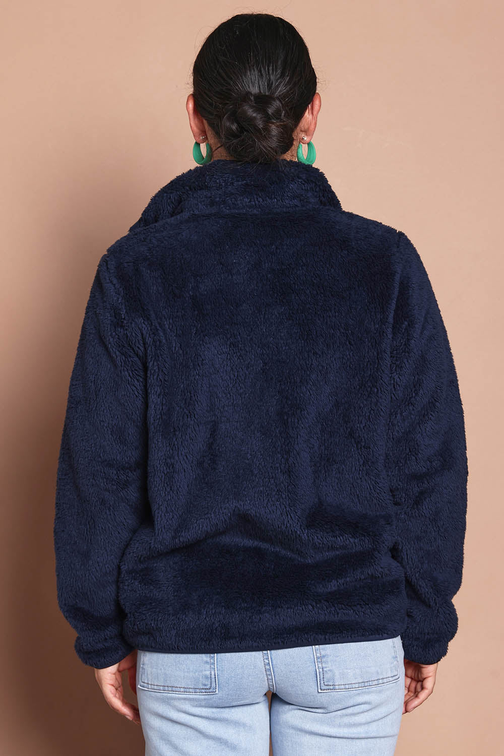 Fluffy Jacket – Navy