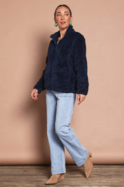 Fluffy Jacket – Navy