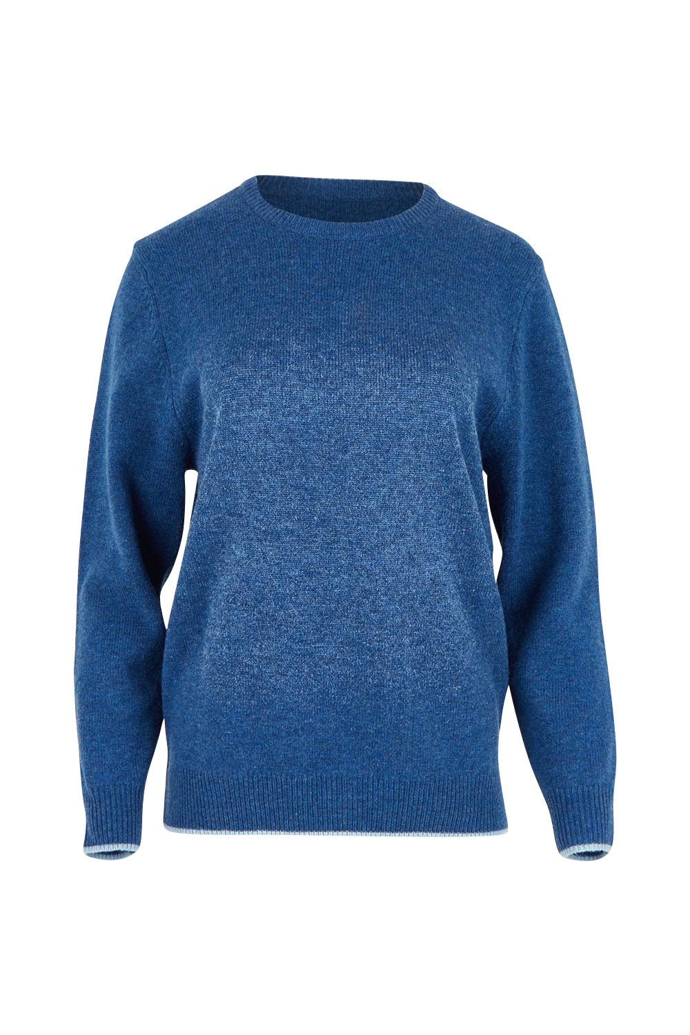 Wool Two Tone Jumper – Blue