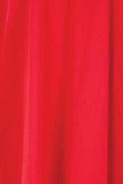 Product shot of the Cotton Jersey Relaxed Dress – Red in colour Red, showing detail