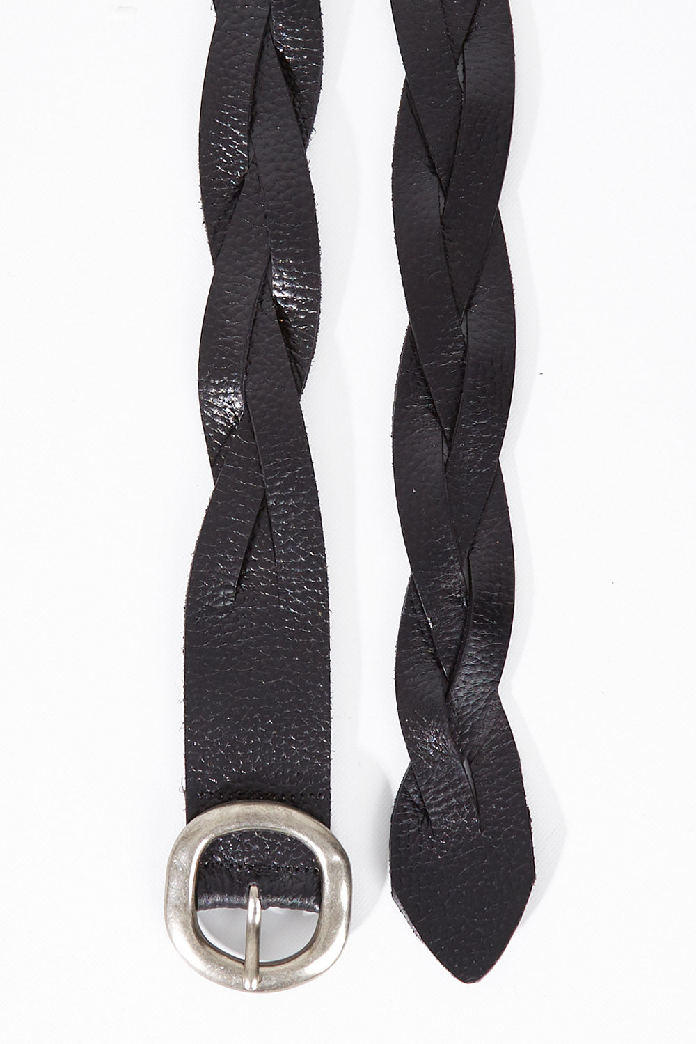 A model wearing size S of the Louise Genuine Leather Belt in colour Black (Black), from the front, showing the whole outfit