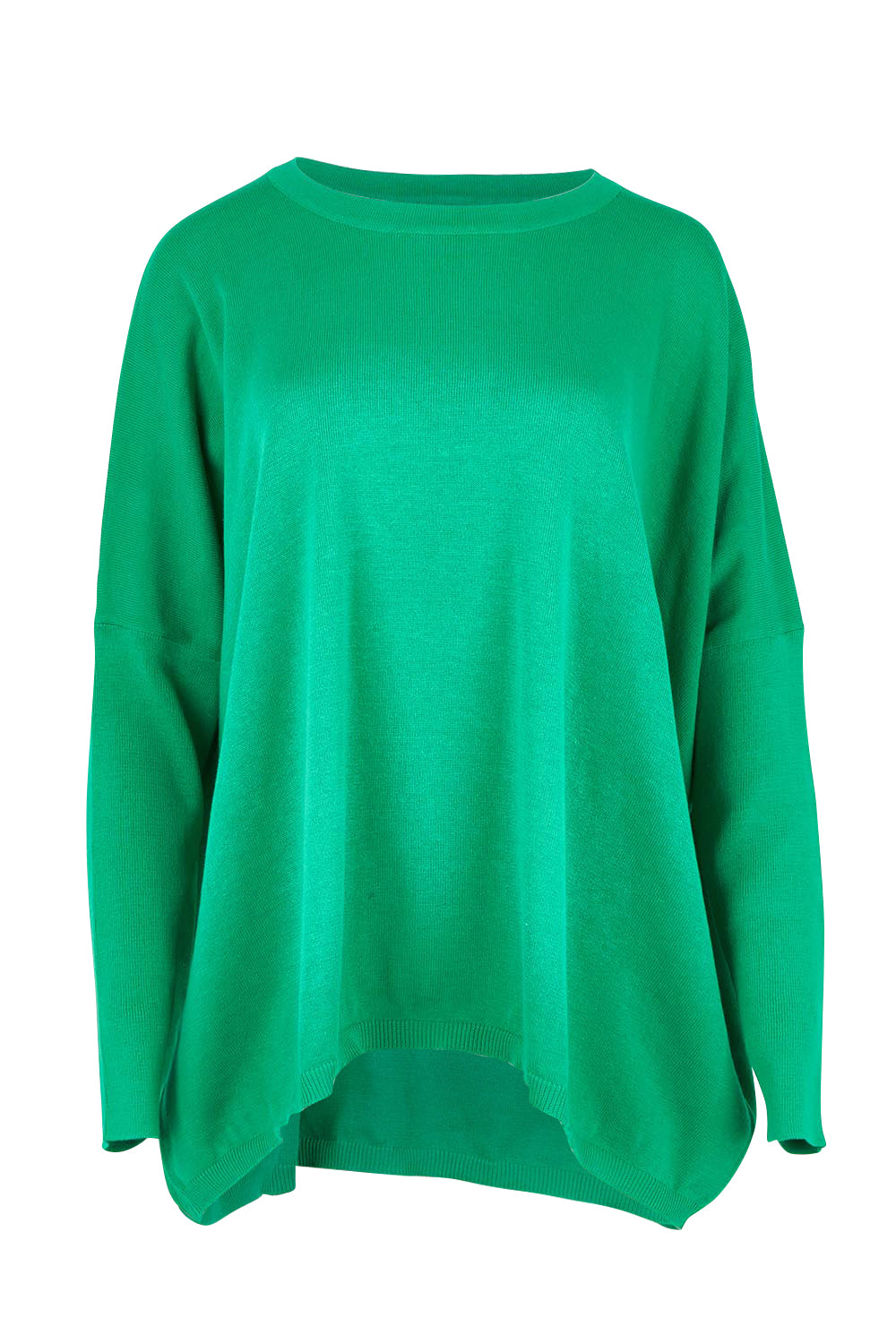 Product shot of the Haven Jumper in colour Oasis (Green), from the front