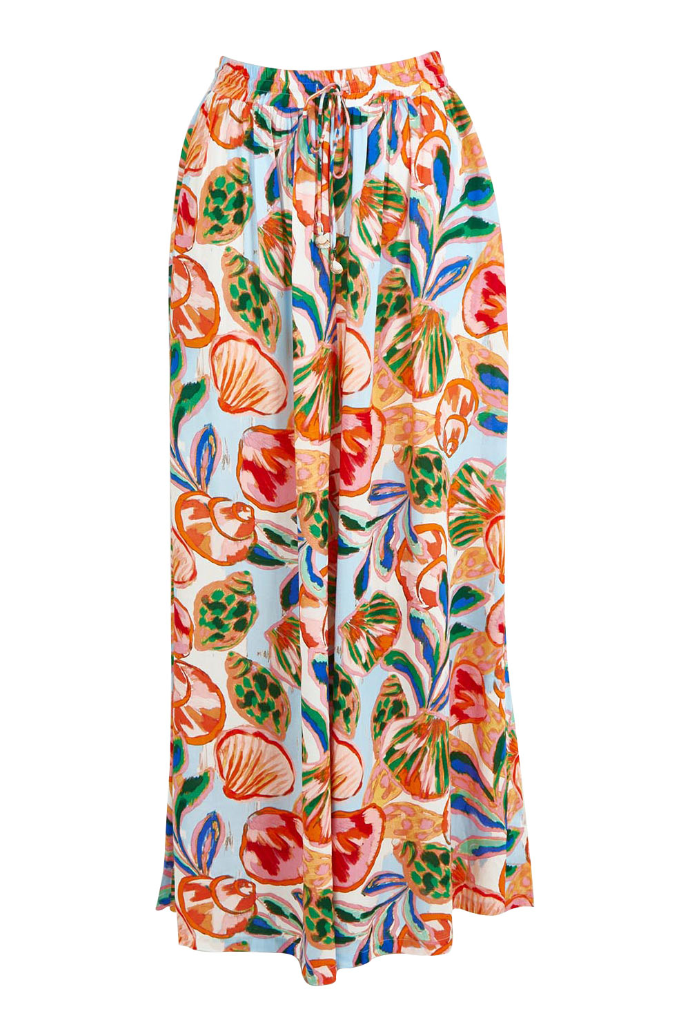 Product shot of the Baja Pant in colour Tide, from the front