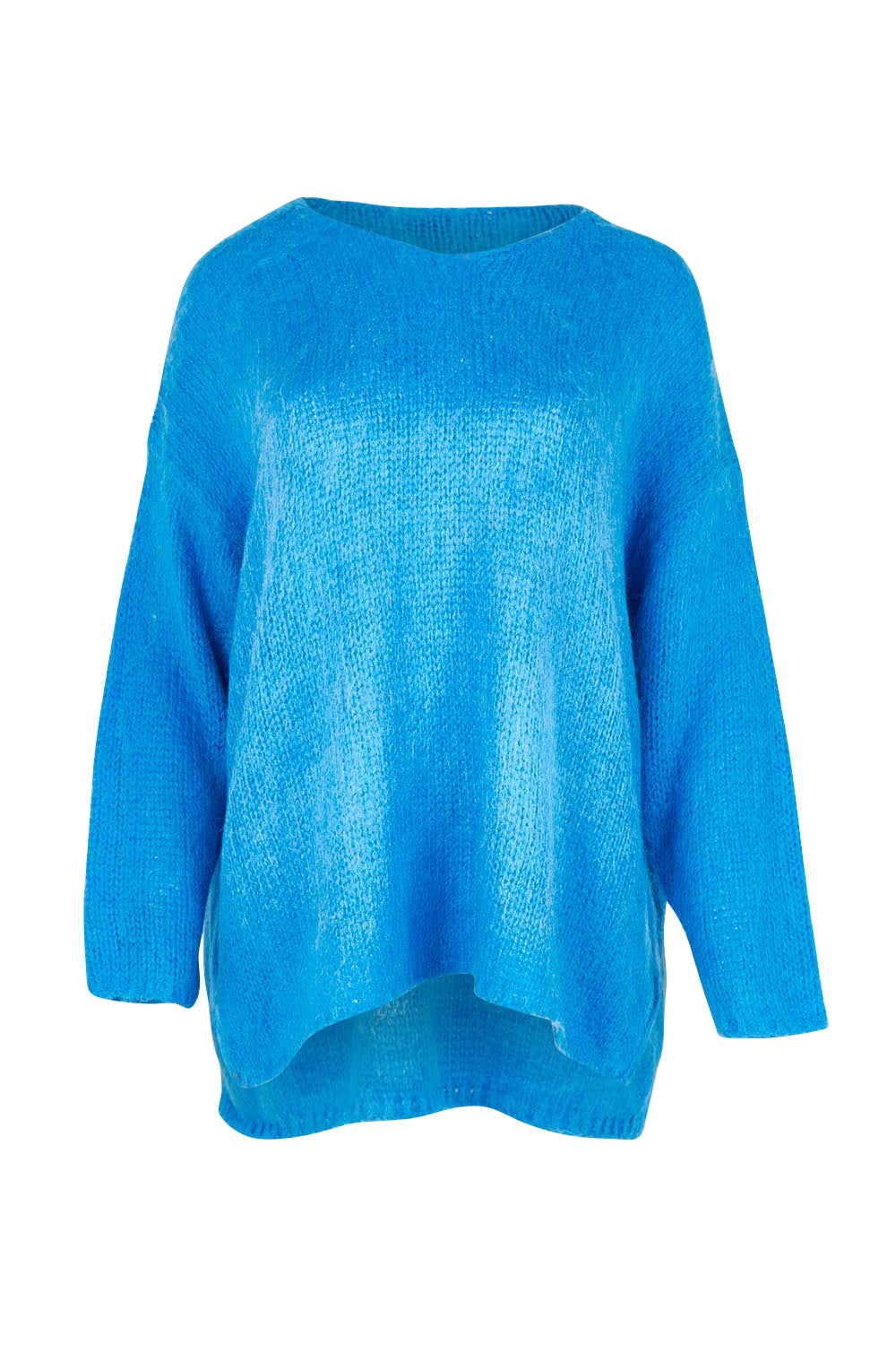 Product shot of the Lyon Relaxed Jumper in colour Cobalt (Blue), from the front
