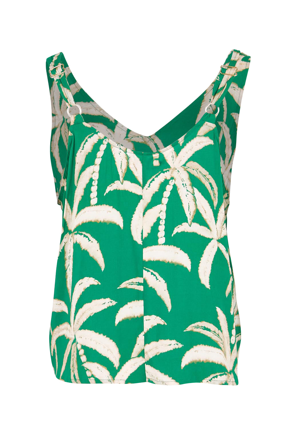 Product shot of the Congo Tank – Palm in colour Palm, from the back