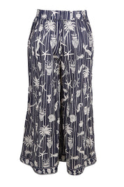 Product shot of the Crete Pant – Sea in colour Sea, from the back
