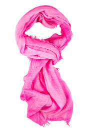 Product shot of the Nellie Cotton Scarf in colour Pink (Pink), from the front