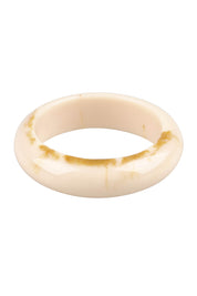 Product shot of the Bower Bangle in colour Natural, from the front