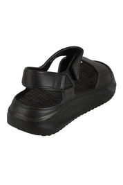 Product shot of the Cloud Nine Eva Sandal in colour Black (Black), from the back