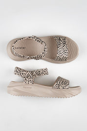 Model Genericm wearing size sample of the Cloud Safari EVA Sandal - Sandcheetah in colour Sandcheetah, from an angle