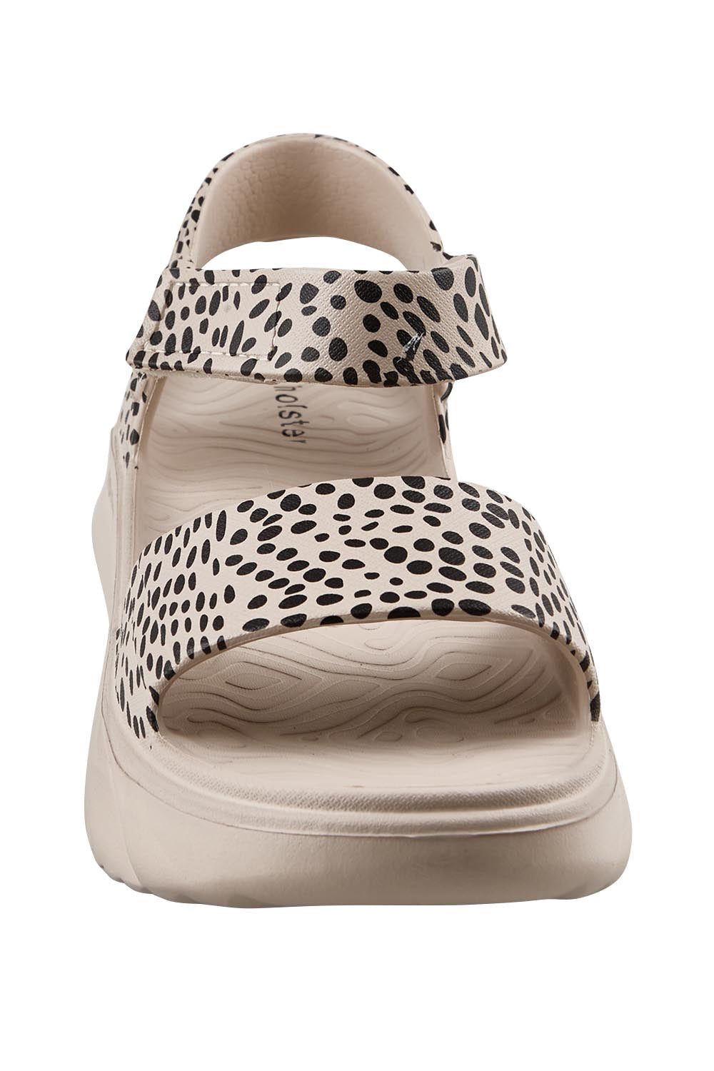 Product shot of the Cloud Safari EVA Sandal - Sandcheetah in colour Sandcheetah, showing detail