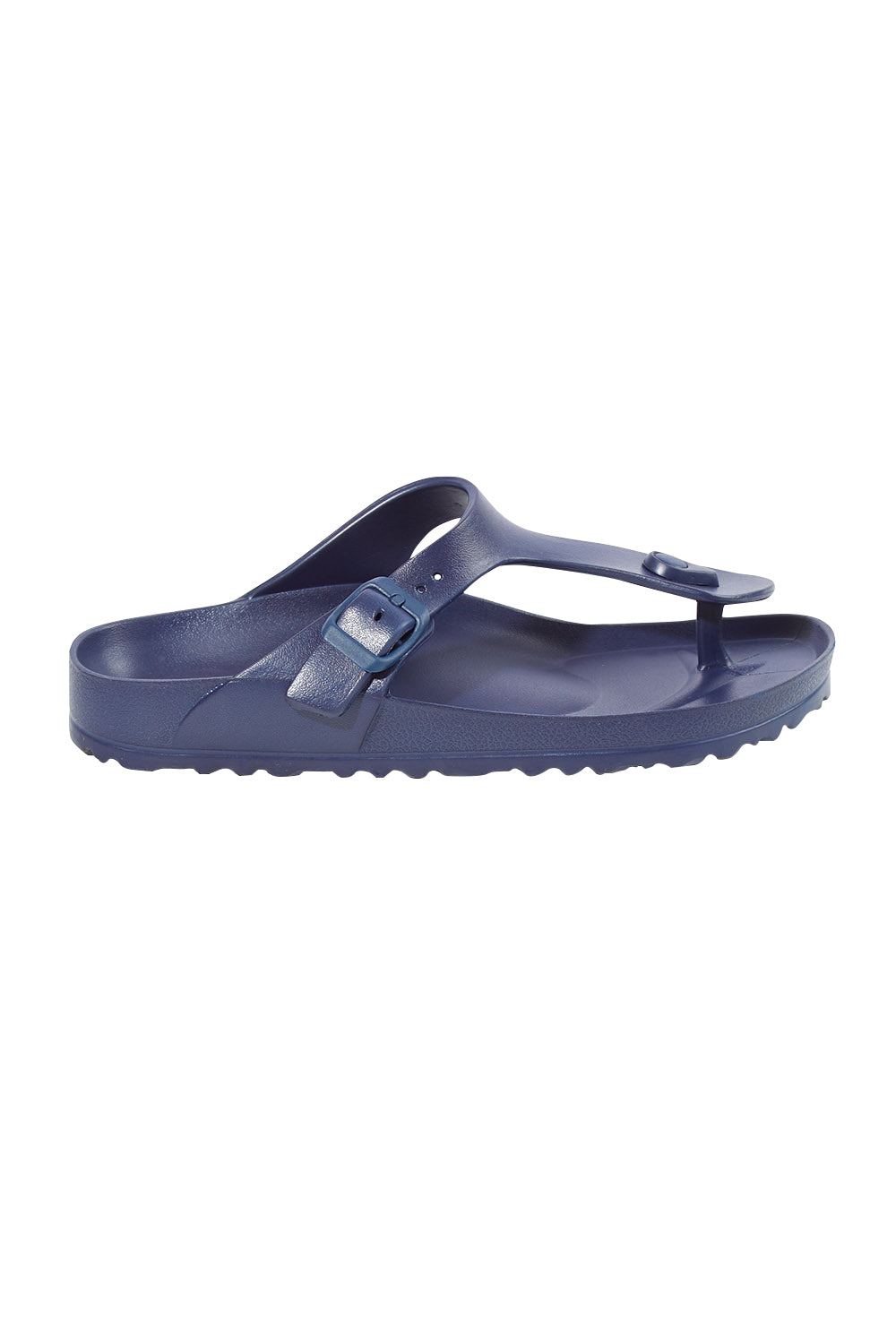 Product shot of the Coastal EVA Slide in colour Navy (Blue), from the front