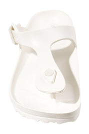 Product shot of the Coastal EVA Slide in colour White (White), detail