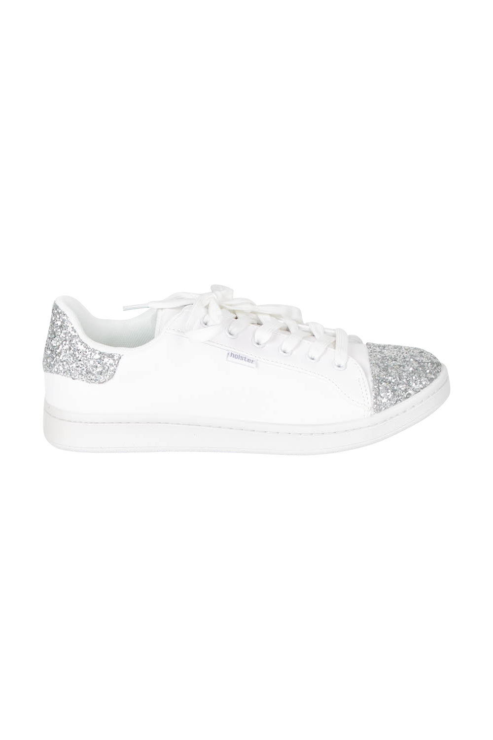 Product shot of the Stardust Sneaker in colour White (White), from the front