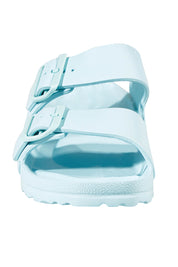 Product shot of the Sundreamer EVA Slide in colour Aqua (Blue), detail