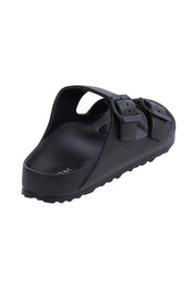 Product shot of the Sundreamer EVA Slide in colour Black (Black), from the back