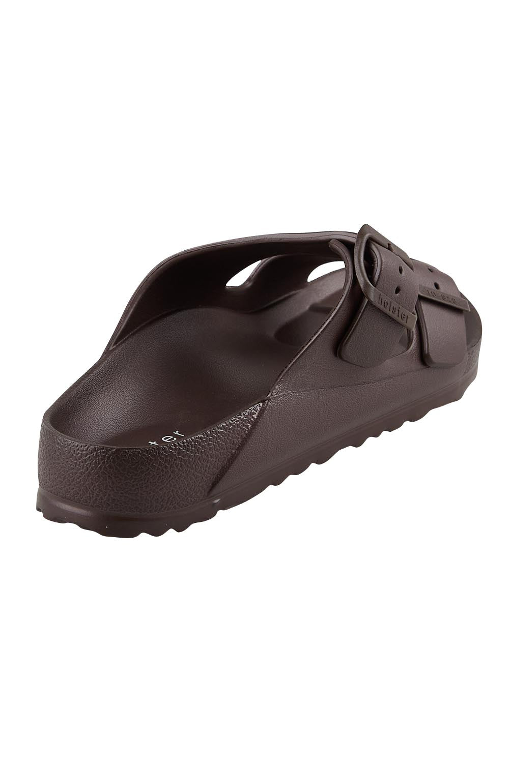 Product shot of the Sundreamer EVA Slide - Chocolate in colour Chocolate, from the back