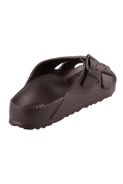 Product shot of the Sundreamer EVA Slide - Chocolate in colour Chocolate, from the back