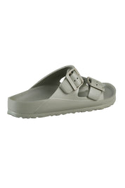 Product shot of the Sundreamer EVA Slide in colour Seagrass (Green), from the back