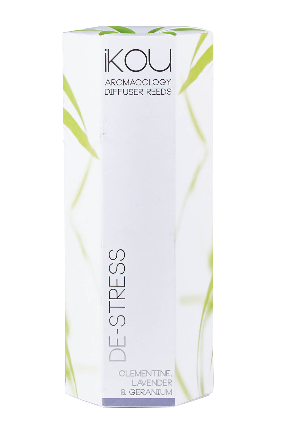Product shot of the Aromatherapy Reed Diffuser Large in colour Destress (White), from the front