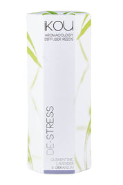 Product shot of the Aromatherapy Reed Diffuser Large in colour Destress (White), from the front