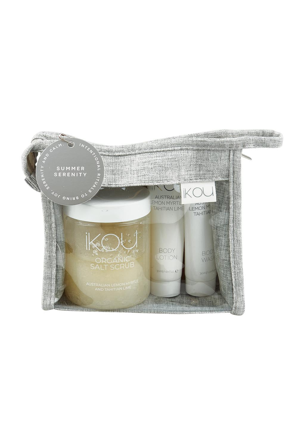 Product shot of the Mini Spa Revive Trio Gift Pack in colour White (White), from the front
