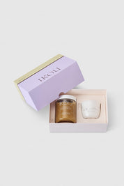 Product shot of the Mini Spa Duo Gift Box - Destress in colour Destress, from the back