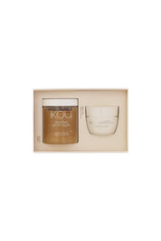 Product shot of the Mini Spa Duo Gift Box - Destress in colour Destress, from the front