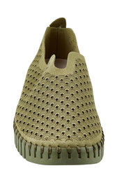 Product shot of the Tulip Sneaker - Armyarmy in colour Armyarmy, showing detail