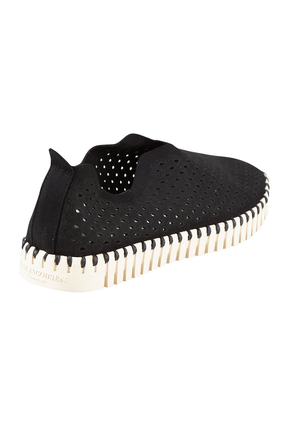 Product shot of the Tulip Sneaker in colour Black (Black), from the back
