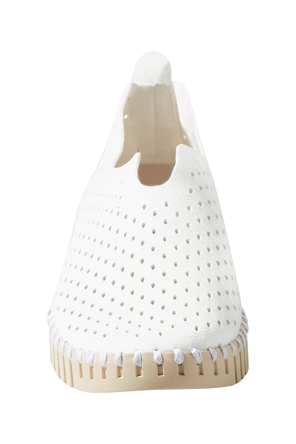 Product shot of the Tulip Sneaker in colour White (White), detail