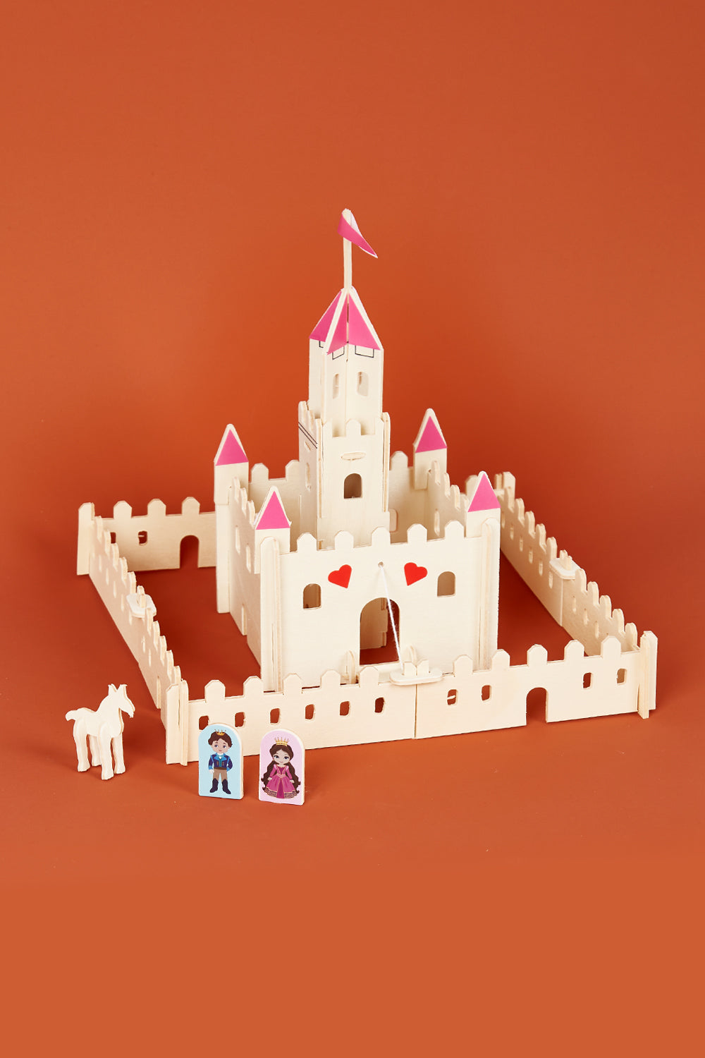A model wearing size OneSize of the Magical Princess Castle In A Tin in colour Pink (Pink), from the front, showing the whole outfit